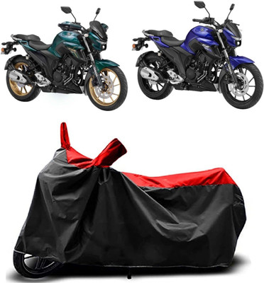 KEDIT Two Wheeler Cover for Yamaha(FZ S V3, Red, Black)
