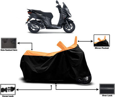 Amexride Two Wheeler Cover for Aprilia(SXR 160 BS6, Orange)