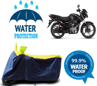 RTS COLLECTIONS Waterproof Two Wheeler Cover for Hero(Glamour FI, Multicolor)