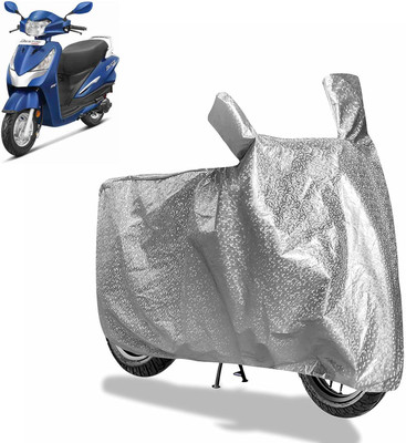 Rhtdm Waterproof Two Wheeler Cover for Hero(Silver)