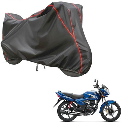 Love Me Two Wheeler Cover for Honda(CB Shine, Grey, Red)
