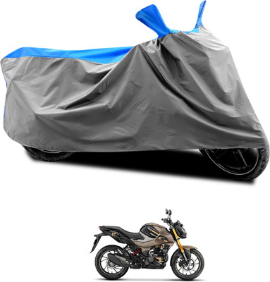 PAGORA Waterproof Two Wheeler Cover for Hero(Motocorp Xtreme 160 R, Grey, Blue)