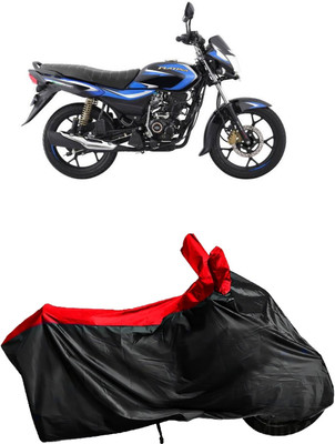 Autofly Waterproof Two Wheeler Cover for Bajaj(Platina 110, Red, Black)