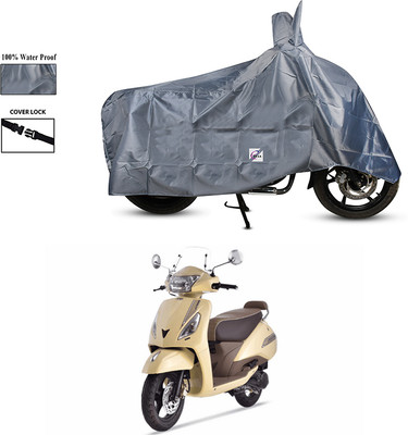 EGAL Waterproof Two Wheeler Cover for TVS(BS6, Grey)