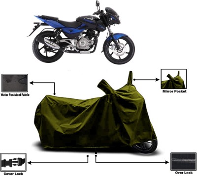 Amexride Two Wheeler Cover for Bajaj(Pulsar 180 DTS-i, Green)