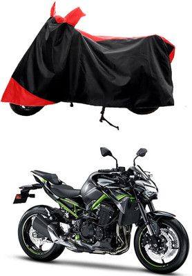 GROFATIK Two Wheeler Cover for Kawasaki(Z900RS BS6, Red)