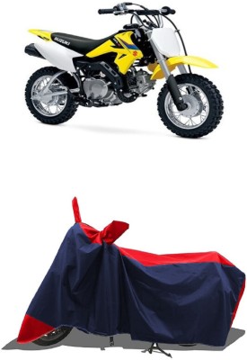 SUGASHRI Waterproof Two Wheeler Cover for Suzuki(DR-Z50 BS6, Red, Blue)