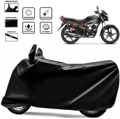 ANTHUB Waterproof Two Wheeler Cover for Honda(Dream Yuga, Black)