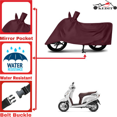 KEDIT Two Wheeler Cover for Honda(Aviator, Maroon)