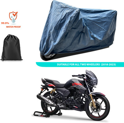 CODOKI Waterproof Two Wheeler Cover for TVS(Apache RTR 180, Blue)