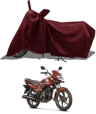 Mdstar Waterproof Two Wheeler Cover for Honda(Dream Yuga, Maroon)
