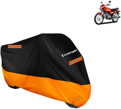 Horseyaart Waterproof Two Wheeler Cover for Hero(CD deluxe, Orange)