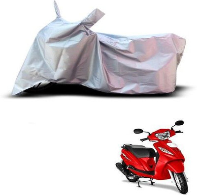 Varnwal E Commerce Waterproof Two Wheeler Cover for TVS(Wego, Silver)