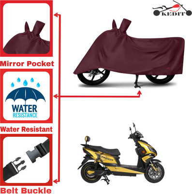 AASHTIK MART Two Wheeler Cover for Okinawa(Cruiser, Maroon)