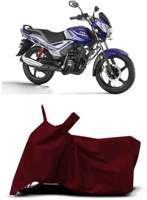 VESMEI Two Wheeler Cover for TVS(Star City Plus BS6, Red)