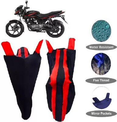 RONISH Waterproof Two Wheeler Cover for Bajaj(Pulsar 150, Red, Black)