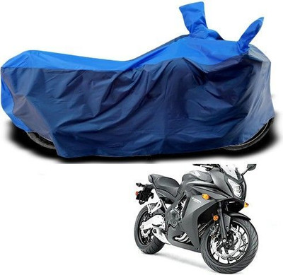 DeepShakshi AUTOMOTIVE Waterproof Two Wheeler Cover for Honda(CBR 600 RR, Blue)