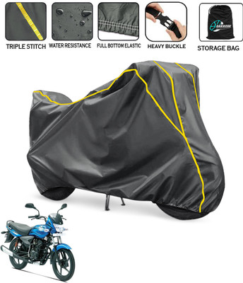 AUTOBIRSA Waterproof Two Wheeler Cover for Bajaj(Platina 125, Grey)