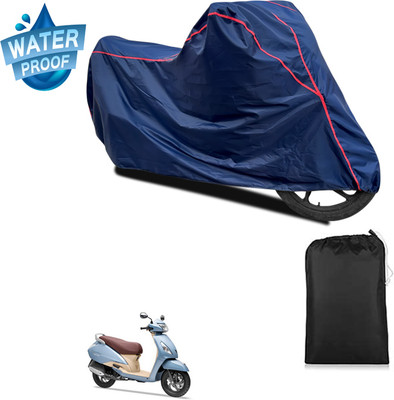 PAGORA Waterproof Two Wheeler Cover for TVS(Jupiter Grande, Blue)