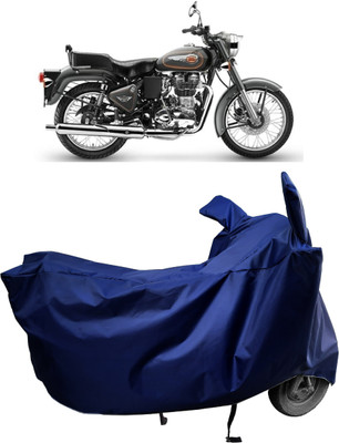 Amexride Two Wheeler Cover for Royal Enfield(Bullet 500, Blue)
