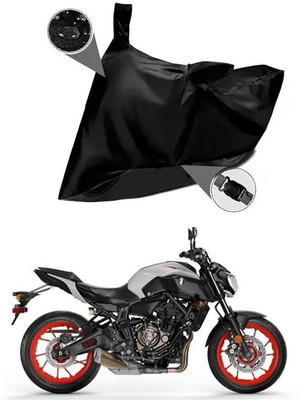 DeepShakshi AUTOMOTIVE Two Wheeler Cover for Yamaha(MT 07, Black)
