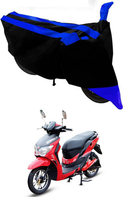 MMSSTAR Waterproof Two Wheeler Cover for Hero(Electric Dash, Blue, Black)