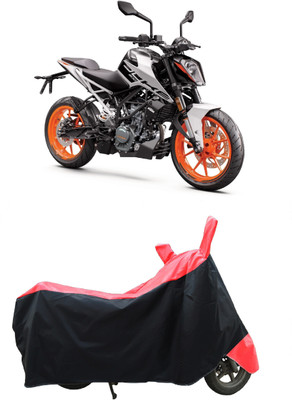 Coxtor Two Wheeler Cover for KTM(Duke 200, Red)