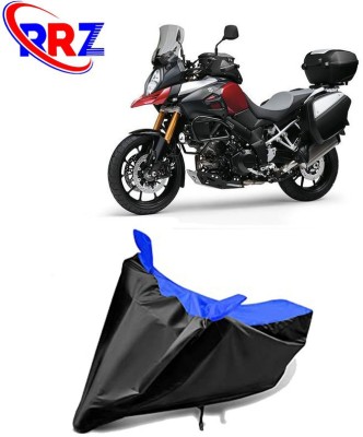 RRZ Waterproof Two Wheeler Cover for Suzuki(V-Strom 1000, Black, Blue)