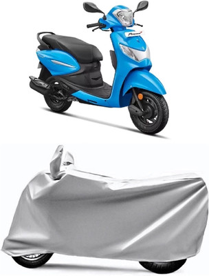 V VINTON Two Wheeler Cover for Hero(Pleasure Plus, Grey)