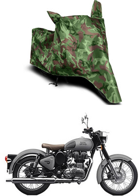 Mdstar Waterproof Two Wheeler Cover for Royal Enfield(Classic Gunmetal, Multicolor)
