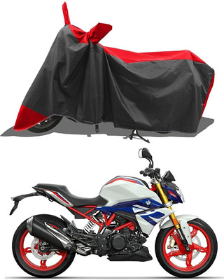 AutoGalaxy Waterproof Two Wheeler Cover for BMW(G 310 R, Red, Black)