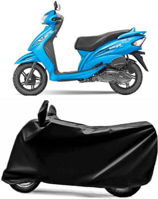 V VINTON Two Wheeler Cover for TVS(Wego, Black)
