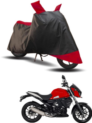 KEDIT Two Wheeler Cover for Mahindra(Mojo UT 300, Red, Black)