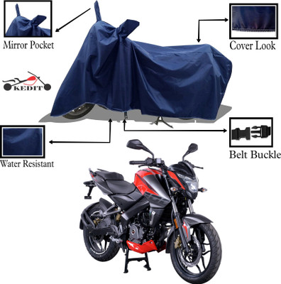 KEDIT Two Wheeler Cover for Bajaj(Pulsar NS125, Blue)