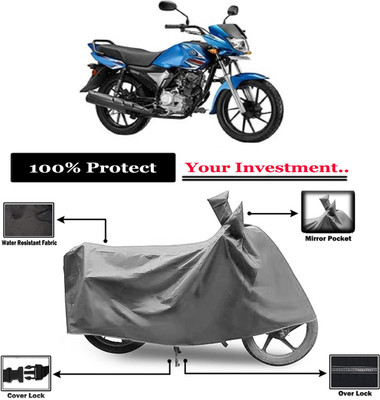 Amexride Two Wheeler Cover for Yamaha(Saluto RX, Grey)