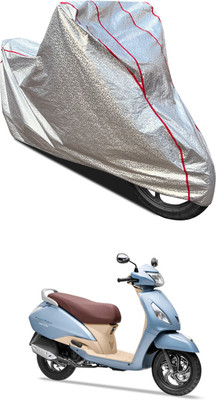 AutoGalaxy Waterproof Two Wheeler Cover for TVS(Jupiter Grande, Silver)