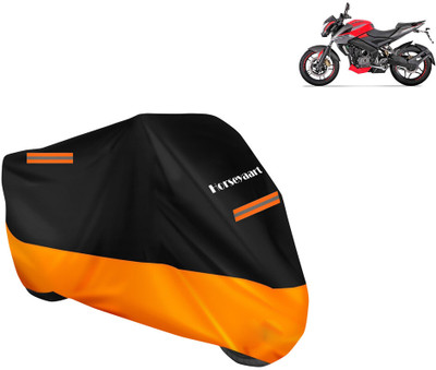 Horseyaart Waterproof Two Wheeler Cover for Bajaj(Pulsar 200NS FI BS6, Orange)
