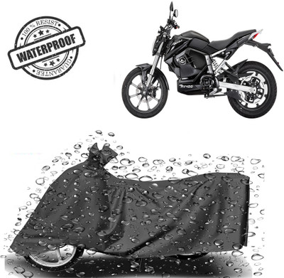 ROYAL AUTO MART Waterproof Two Wheeler Cover for Revolt(RV 400, Grey)