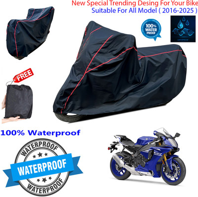 OliverX Waterproof Two Wheeler Cover for Yamaha(YZF-R1, Black)