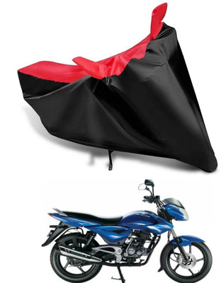 KEDIT Two Wheeler Cover for Bajaj(XCD 125cc, Red, Black)