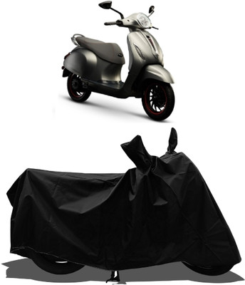 Tricway Waterproof Two Wheeler Cover for Bajaj(Urbanite Chetak, Black)