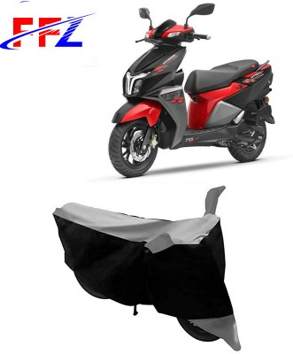 FFZ Waterproof Two Wheeler Cover for TVS(NTORQ, Black, Grey)