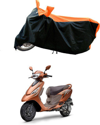 DeepShakshi AUTOMOTIVE Waterproof Two Wheeler Cover for TVS(Scooty Zest 110, Orange)