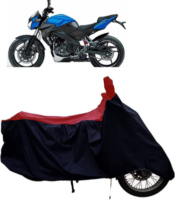 KEDIT Two Wheeler Cover for Bajaj(Pulsar 200NS FI, Red, Black)