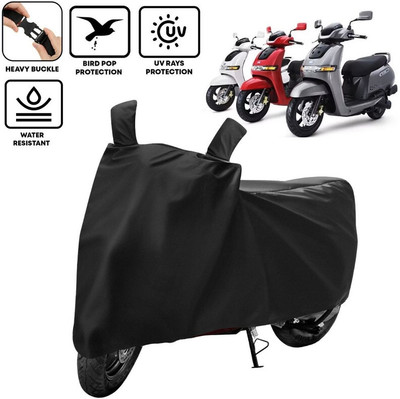 kerwa Two Wheeler Cover for TVS(iQube Electric, Black)