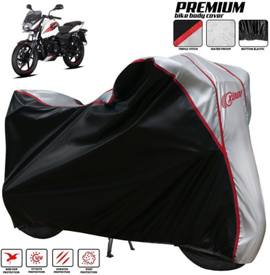 xodi Waterproof Two Wheeler Cover for Bajaj(Pulsar 150, Silver, Black)