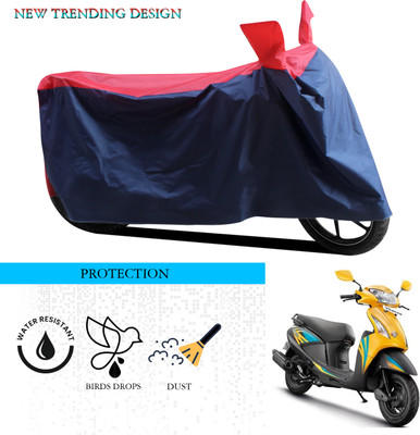 ANTHUB Waterproof Two Wheeler Cover for Hero(Pleasure, Black, Red)
