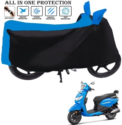 xodi Waterproof Two Wheeler Cover for Hero(Pleasure, Black, Blue)