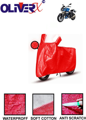 OliverX Waterproof Two Wheeler Cover for Mahindra(MOJO XT 300, Red)