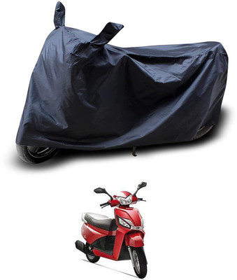 AASHTIK MART Two Wheeler Cover for Mahindra(Gusto, Black)